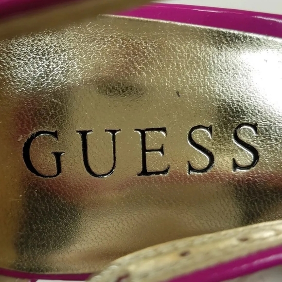 Title: Guess Women's Multicolor Peep Toe Stiletto Slingback Heels Size 7.5MIt - Picture 6 of 7